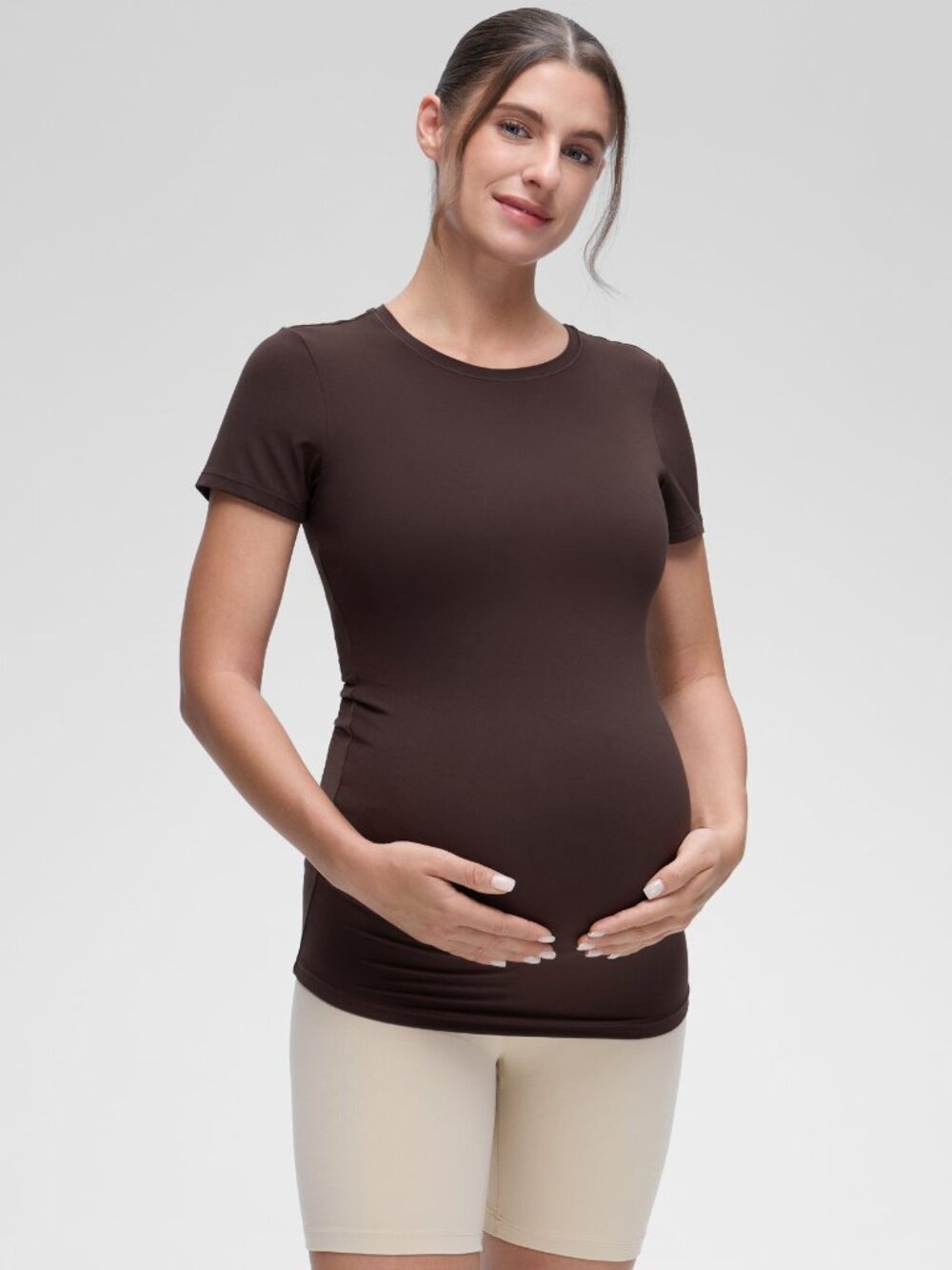 Softembrace Maternity Crew Neck Short Sleeve